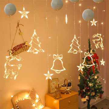 Christmas LED Decoration with Suction Cup