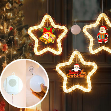 Christmas Star Light Pendant Decoration